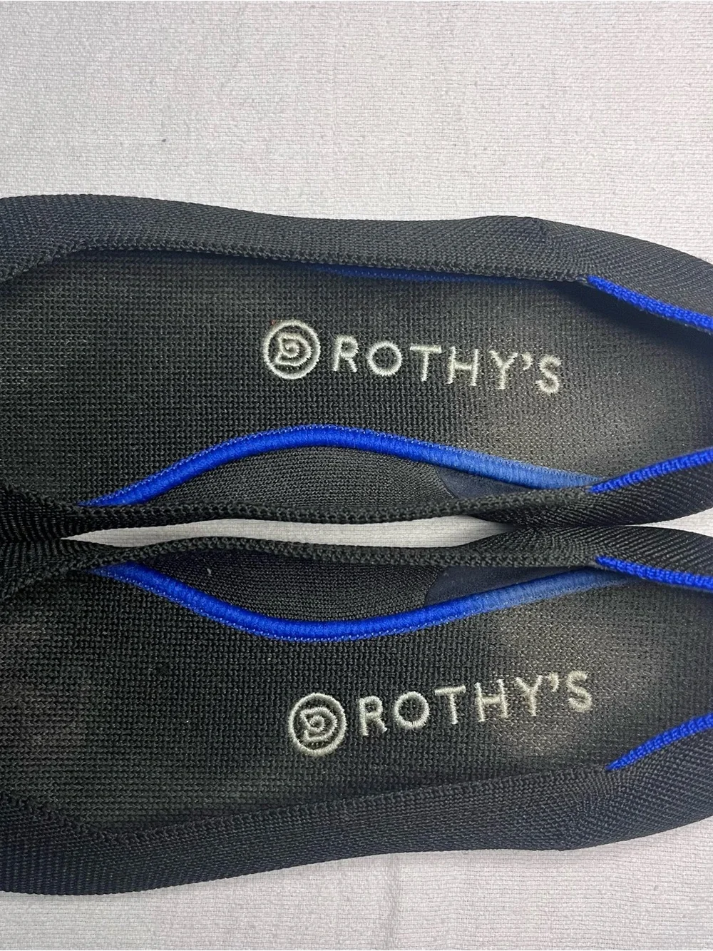 Rothy's the Point II Black Flat Slip On Shoes Size 11.5 - EUC